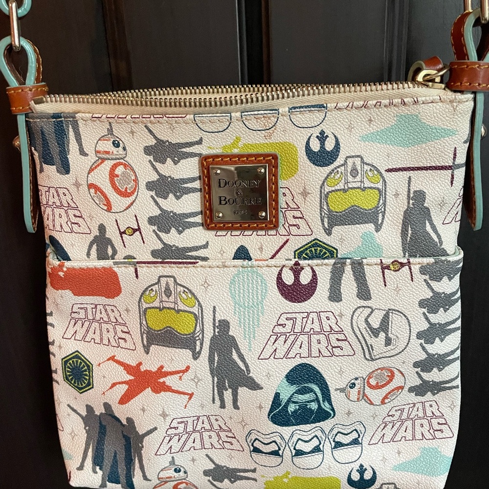 Dooney & Bourke Green and Brown Interior Bag